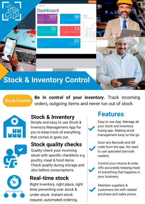 stock-control food delivery sensors